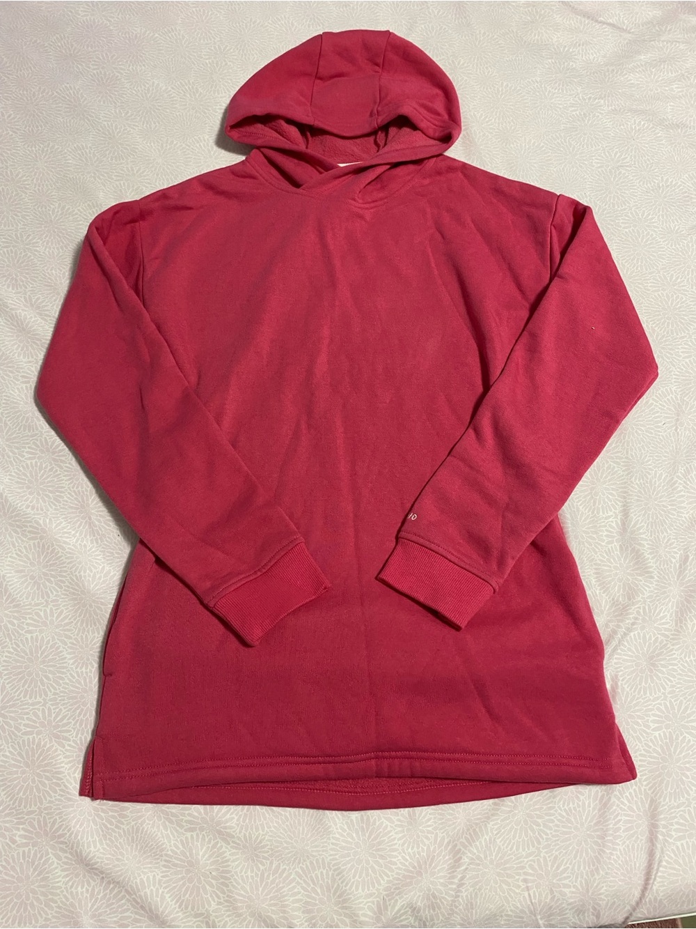 Relaxed Cowl Hood Tunic Sweater in Deep Raspberry